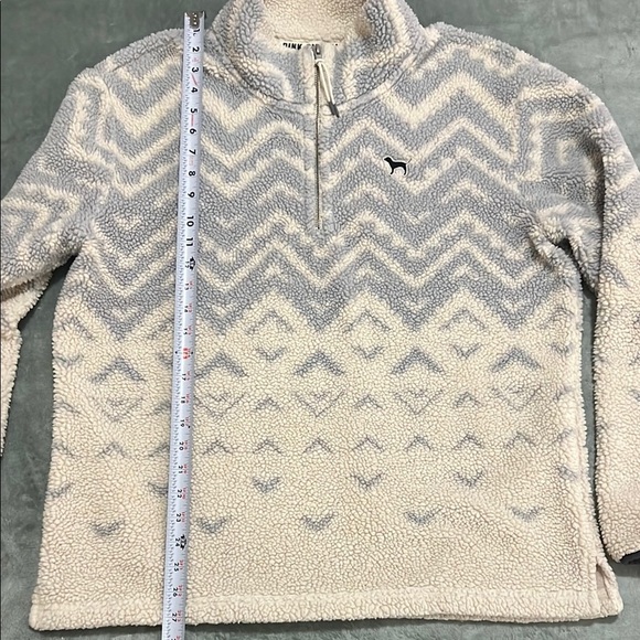 PINK VS Sherpa fleece Pullover, Womens Large - Picture 5 of 5